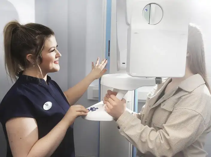 Patient having a digital scan