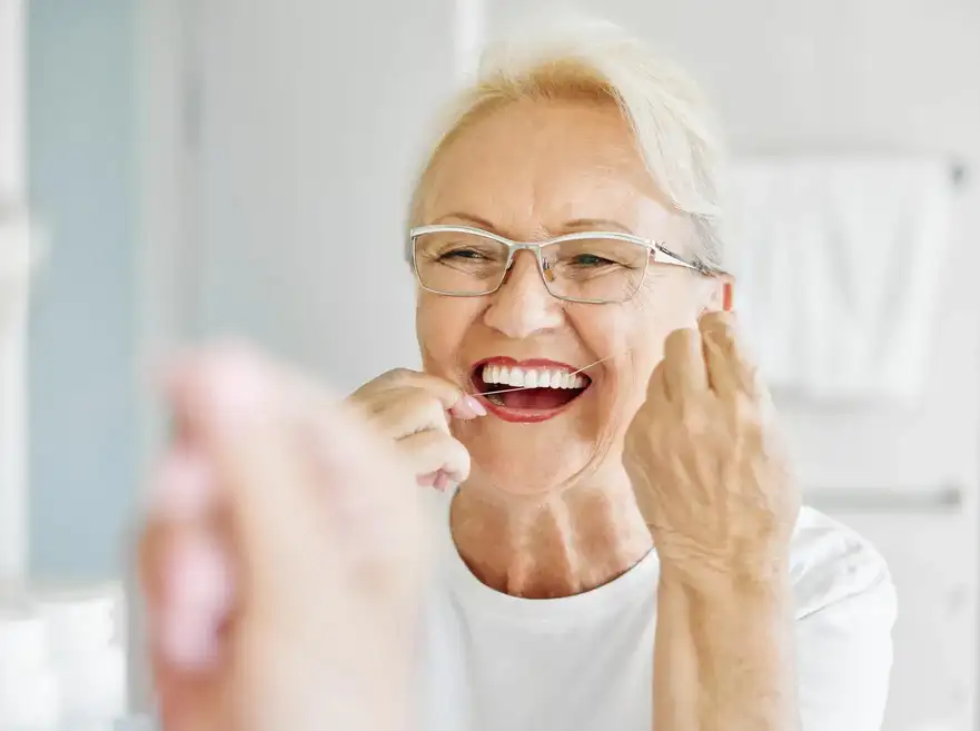 Happy patient smiling with their clean teeth